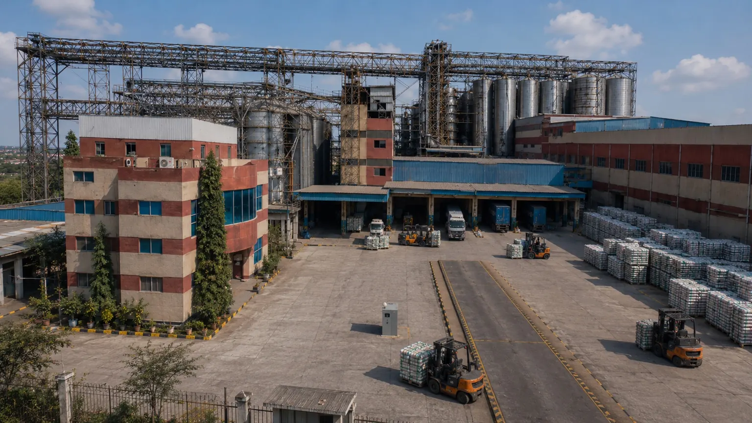 Silos yard and storage