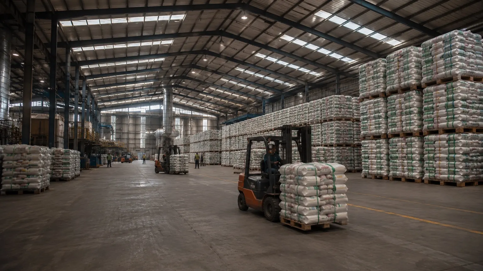 Warehouse pallets and goods handling